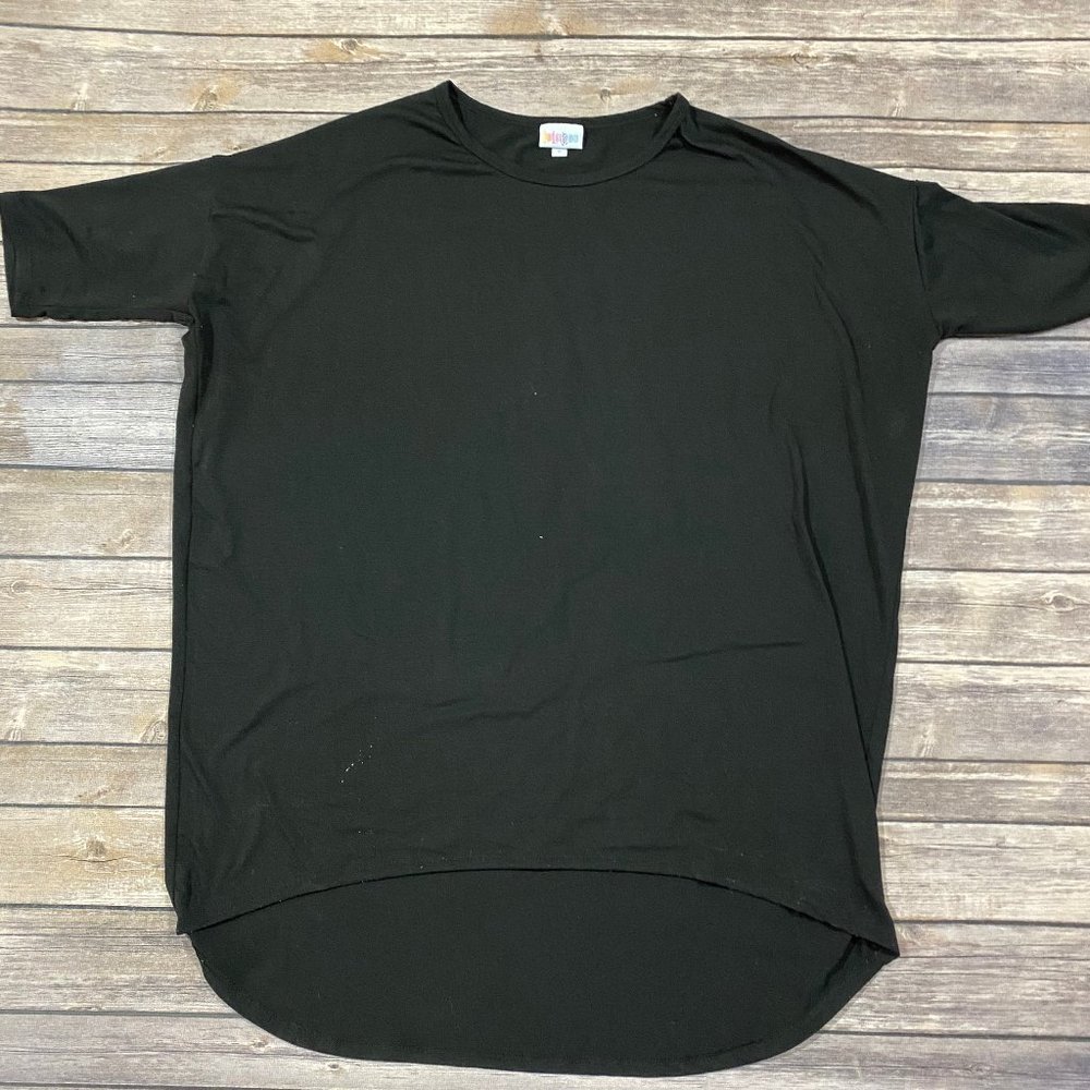 Solid Black LuLaRoe Irma Size S